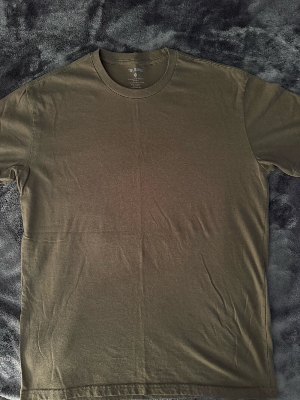 True Classic Crew Neck Men's T-Shirt - Olive Green